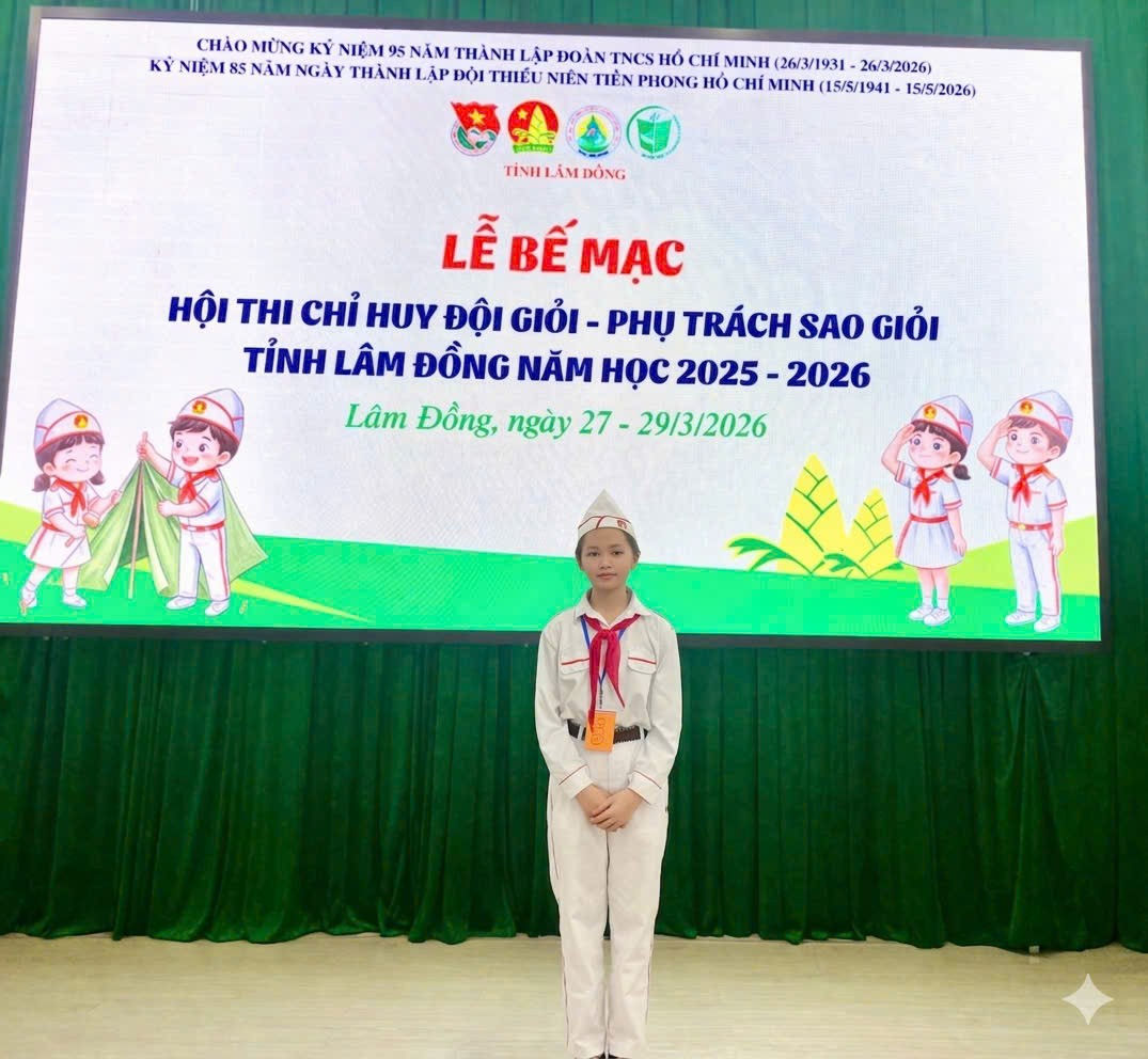 LÊ TÚ QUỲNH – CHỈ HUY ĐỘI GIỎI CỦA TRƯỜNG THCS HIỆP THẠNH  TỎA SÁNG TỪ SỰ NỖ LỰC THẦM LẶNG